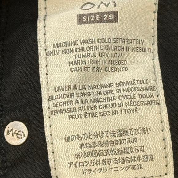 OM | High Rise Boy Zip Black Twill Skinny Jeans - Picture 11 of 15